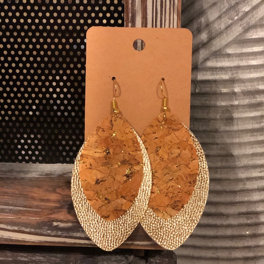 Leather earrings